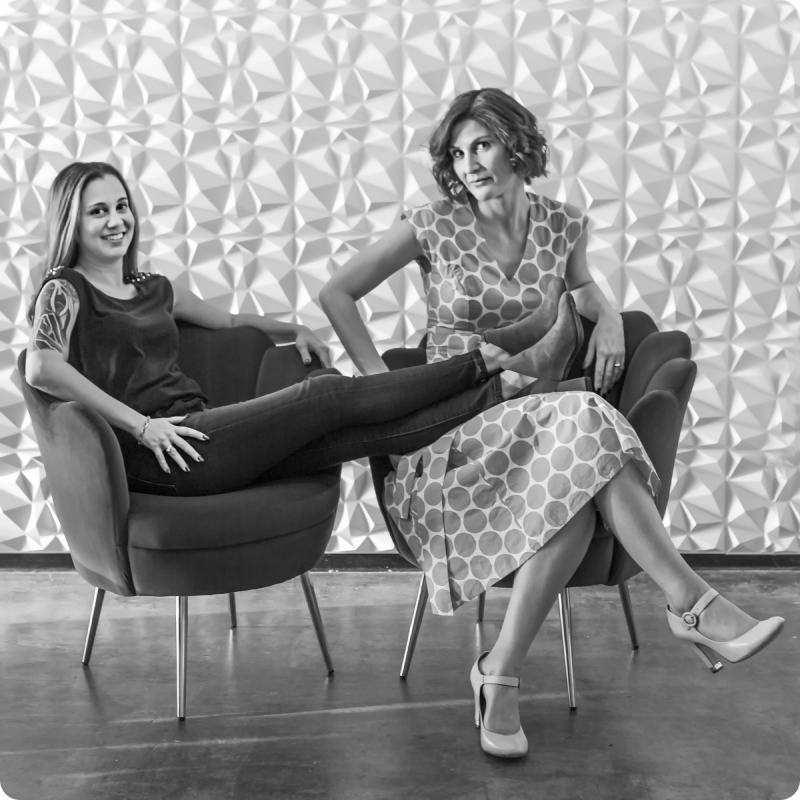 Sam and Tory, the power duo behind Gray Dot Co